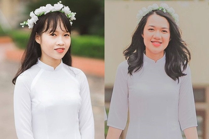 Chân dung đôi bạn cùng tiến Hà Phương (bên trái) và Quỳnh Trang (bên phải). (ảnh FBNV) Chân dung đôi bạn cùng tiến Hà Phương (bên trái) và Quỳnh Trang (bên phải). (ảnh FBNV)