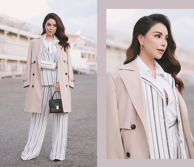 Xuất hiện tại một sự kiện, Trà Ngọc Hằng gây chú ý bởi phong cách ăn mặc sành điệu cùng gu thời trang theo phong cách quý cô tự tin, kiêu hãnh. Xuất hiện tại một sự kiện, Trà Ngọc Hằng gây chú ý bởi phong cách ăn mặc sành điệu cùng gu thời trang theo phong cách quý cô tự tin, kiêu hãnh.