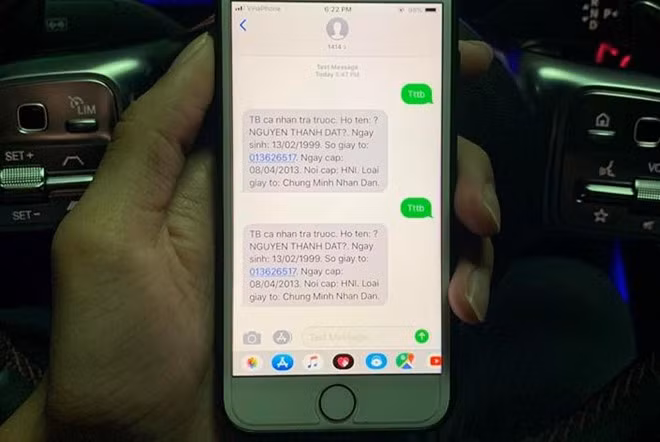 Thuê bao 09449279** đã bị đổi hoàn toàn thông tin chính chủ dù anh T. không hề thực hiện thao tác này. Ảnh: NVCC.