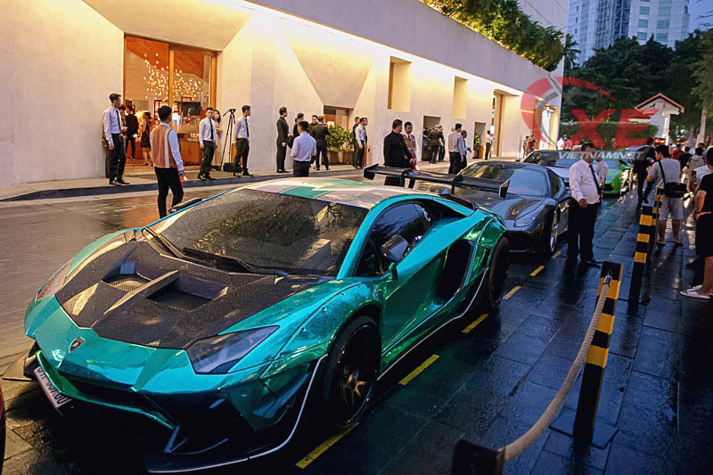  Lamborghini Aventador độ Liberty Walk của đại gia Vũng Tàu Đỗ Đức Chính đổi màu lạ trong đám cưới (ảnh: Phạm Hòa)