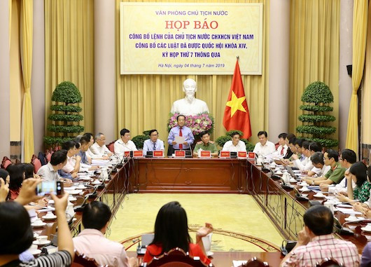 Chủ nhiệm Văn phòng Chủ tịch nước Đào Việt Trung chủ trì cuộc họp. Ảnh: TH.