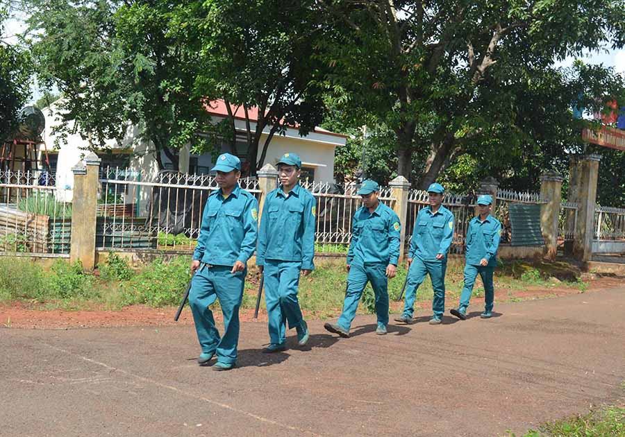  Thường xuyên tuần tra, kiểm soát địa bàn. Ảnh: P.D