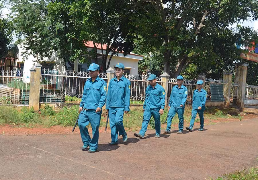  Thường xuyên tuần tra, kiểm soát địa bàn. Ảnh: P.D