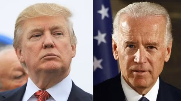 Tổng thống Mỹ Donald Trump và cựu phó Tổng thống Mỹ Joe Biden. (Nguồn: CNN) Tổng thống Mỹ Donald Trump và cựu phó Tổng thống Mỹ Joe Biden. (Nguồn: CNN)