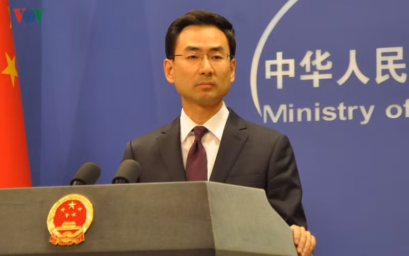 Phát ngôn viên Bộ Ngoại giao Trung Quốc Cảnh Sảng.