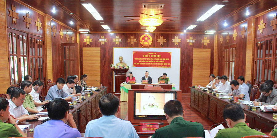 Quang cảnh hội nghị tại đầu cầu tỉnh Gia Lai. Ảnh: Hồng Thi  Quang cảnh hội nghị tại đầu cầu tỉnh Gia Lai. Ảnh: Hồng Thi