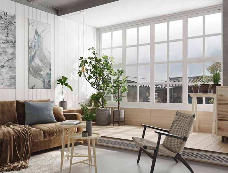 Cây xanh bố trí khắp nơi trong nhà mang đến cảm giác yên bình, thanh tịnh.  Cây xanh bố trí khắp nơi trong nhà mang đến cảm giác yên bình, thanh tịnh.