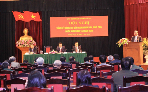 Hội nghị tổng kết công tác đối ngoại nhân dân năm 2014.