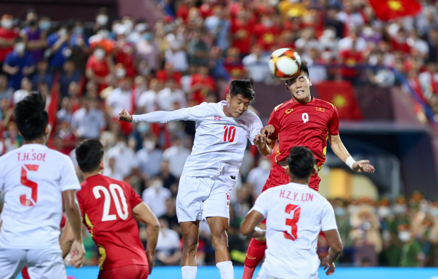 U23 Việt Nam có nhiều cơ hội nhưng không thể tận dụng thành công. Ảnh: Văn Hữu