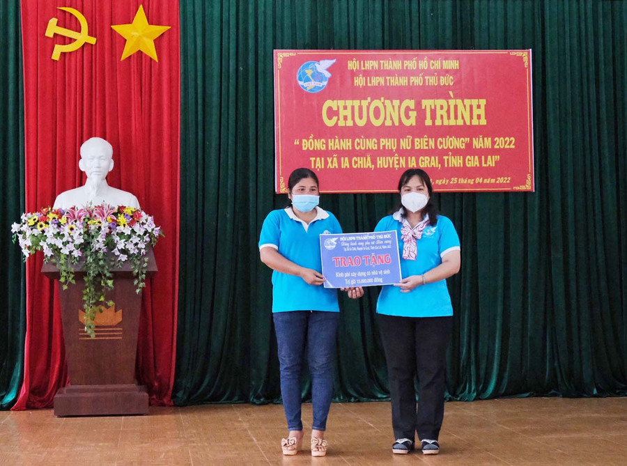 Chương trình đồng hành cùng phụ nữ biên cương được triển khai liên tục ở huyện biên giới Ia Grai từ 2018 đến nay. Ảnh: Minh Châu