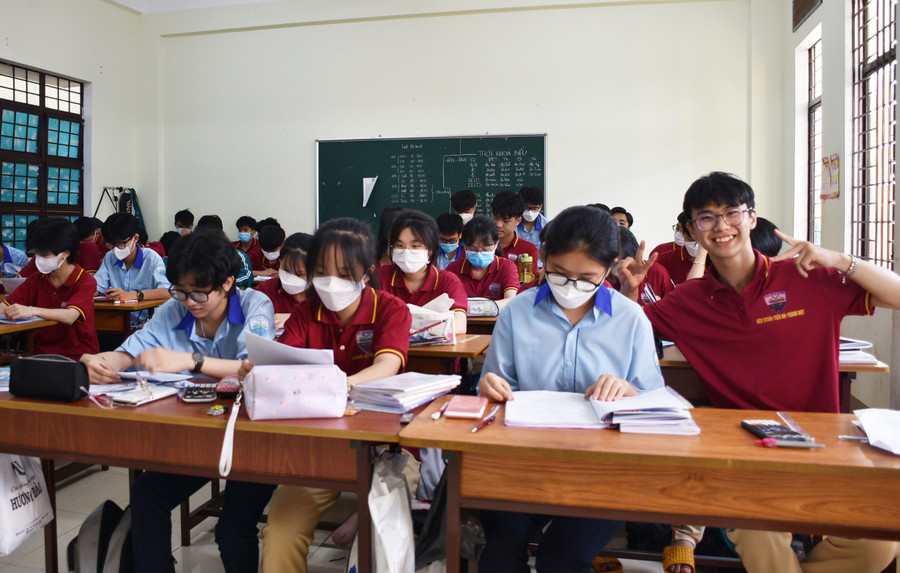 Một tiết học tại Trường THPT Chi Lăng. Ảnh: Khánh Phong