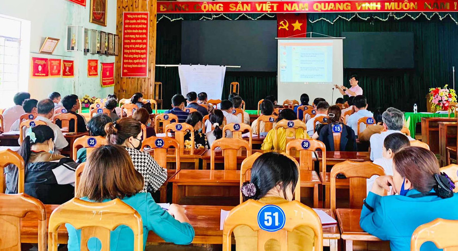 Quang cảnh buổi tập huấn. Ảnh: Việt Thanh