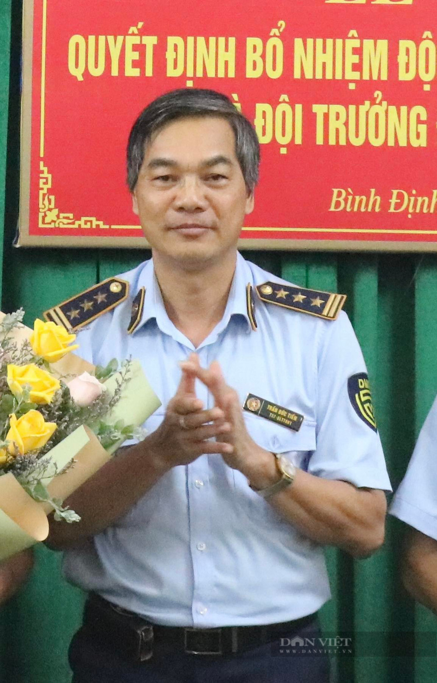 Ông Trần Đức Tiến - Bí thư Đảng ủy, Cục trưởng Cục Quản lý thị trường tỉnh Bình Định. Ảnh: DT. Ông Trần Đức Tiến - Bí thư Đảng ủy, Cục trưởng Cục Quản lý thị trường tỉnh Bình Định. Ảnh: DT.