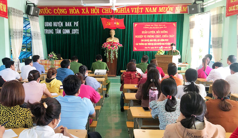  Quang cảnh buổi tập huấn. Ảnh: Lan Anh