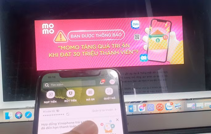 MoMo khẳng định thông báo tri ân khách hàng khi đạt 30 triệu thành viên là thủ đoạn lừa đảo mới, người dùng cần cảnh giác để tránh bị lừa