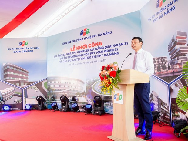 Phó Chủ tịch Thường trực UBND thành phố Đà Nẵng, ông Hồ Kỳ Minh cam kết Đà Nẵng sẽ song hành cùng doanh nghiệp để dự án sớm hoàn thành. Ảnh: Phan Phương/Vietnam+