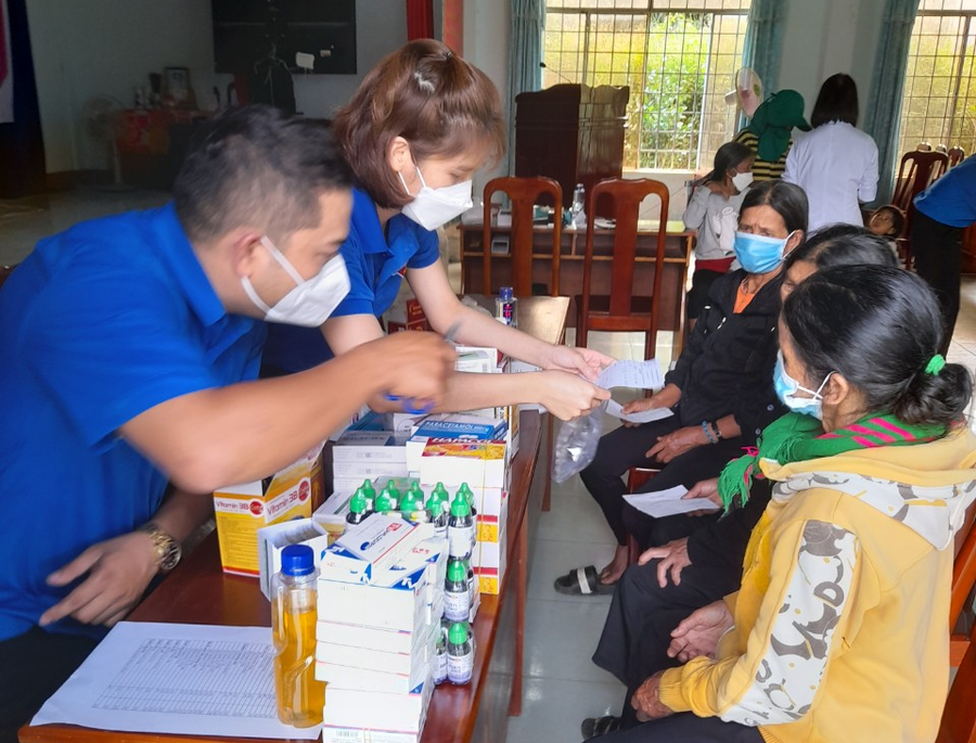 Tỉnh đoàn Kon Tum tổ chức ngày hội thầy thuốc trẻ 2022. Ảnh: Đức Nhật
