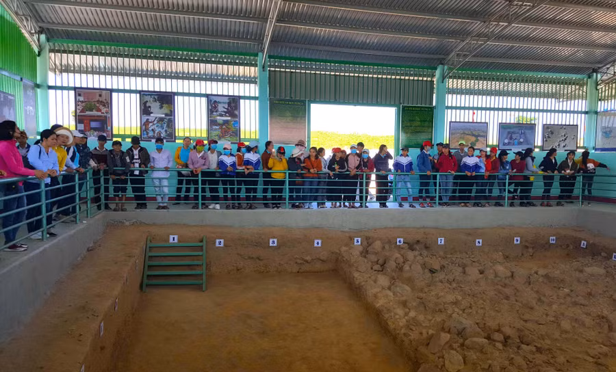 Di tích khảo cổ thời đại Đá cũ Rộc Tưng-Gò Đá là điểm nhấn quan trọng để thị xã An Khê đẩy mạnh phát triển du lịch. Ảnh: Ngọc Minh