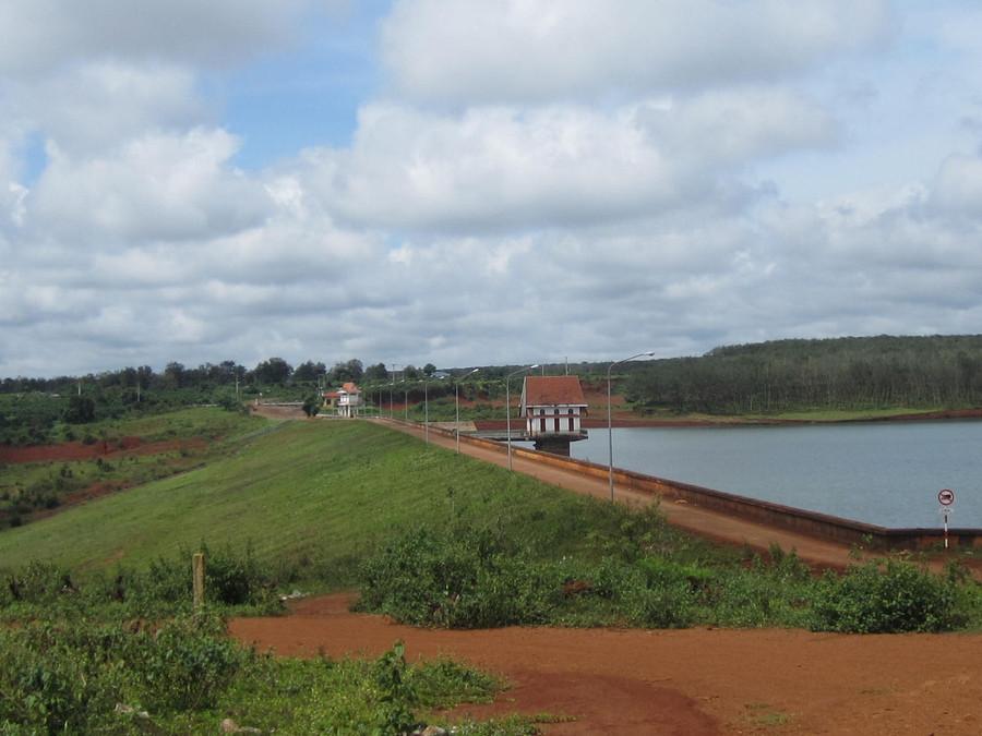 Quang cảnh hồ chứa nước Ia Ring. Ảnh: Nguyễn Diệp