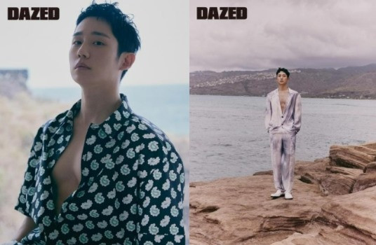 Jung Hae In quyến rũ trên ảnh bìa tạp chí, chia sẻ về khả năng diễn xuất. Ảnh: Dazed Korea