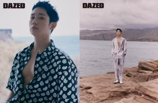 Jung Hae In quyến rũ trên ảnh bìa tạp chí, chia sẻ về khả năng diễn xuất. Ảnh: Dazed Korea