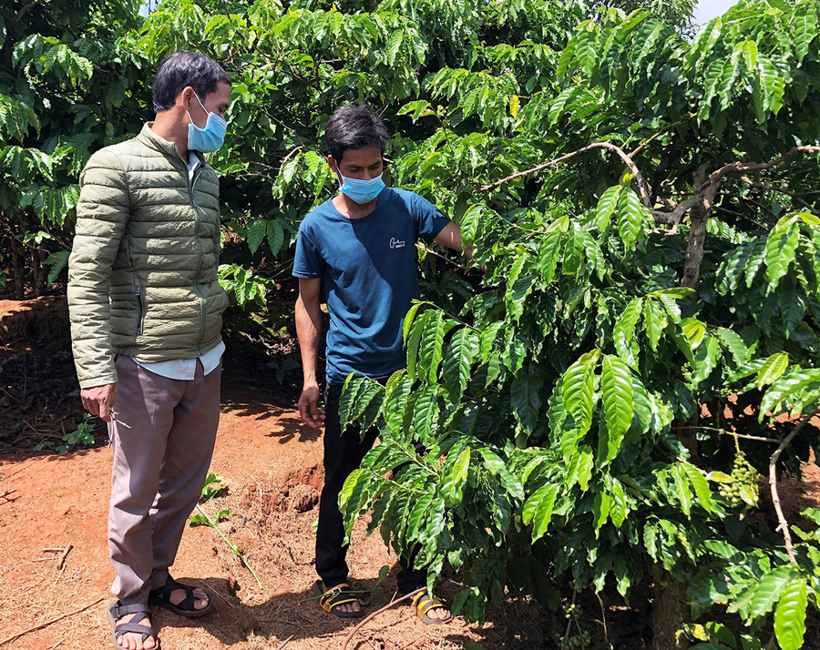 Đoàn Thanh niên xã Hnol thường xuyên gặp gỡ gia đình có thanh niên tại ngũ để nắm bắt tình hình, giúp đỡ khi cần. Ảnh: Anh Huy Đoàn Thanh niên xã Hnol thường xuyên gặp gỡ gia đình có thanh niên tại ngũ để nắm bắt tình hình, giúp đỡ khi cần. Ảnh: Anh Huy