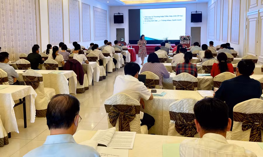 Quang cảnh lớp tập huấn. Ảnh: Vũ Thảo