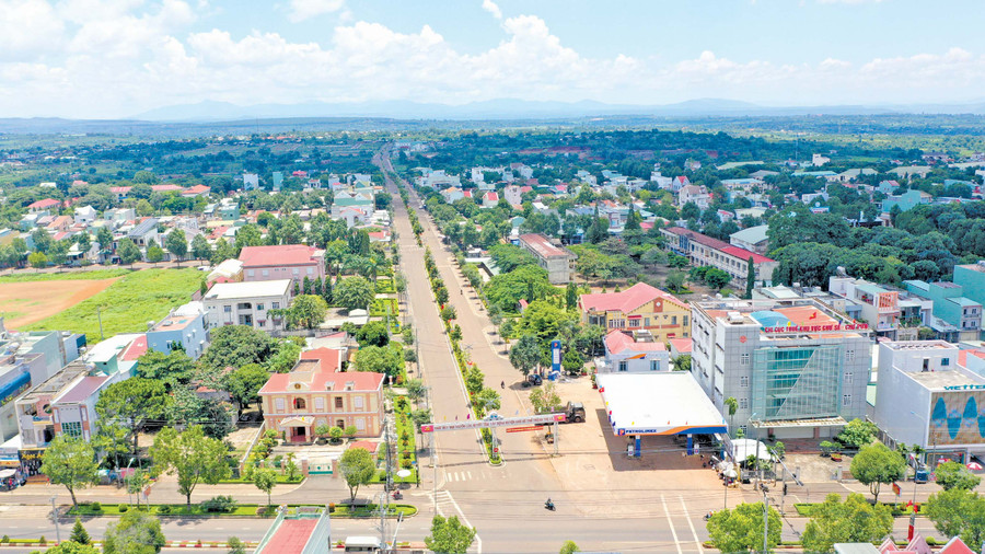 Thị trấn Chư Sê được ngành Xây dựng phối hợp lập đề án quy hoạch thành trung tâm thị xã trong tương lai. Ảnh: Quang Tấn