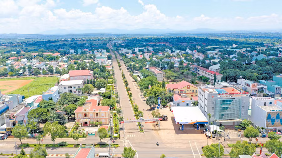 Thị trấn Chư Sê được ngành Xây dựng phối hợp lập đề án quy hoạch thành trung tâm thị xã trong tương lai. Ảnh: Quang Tấn