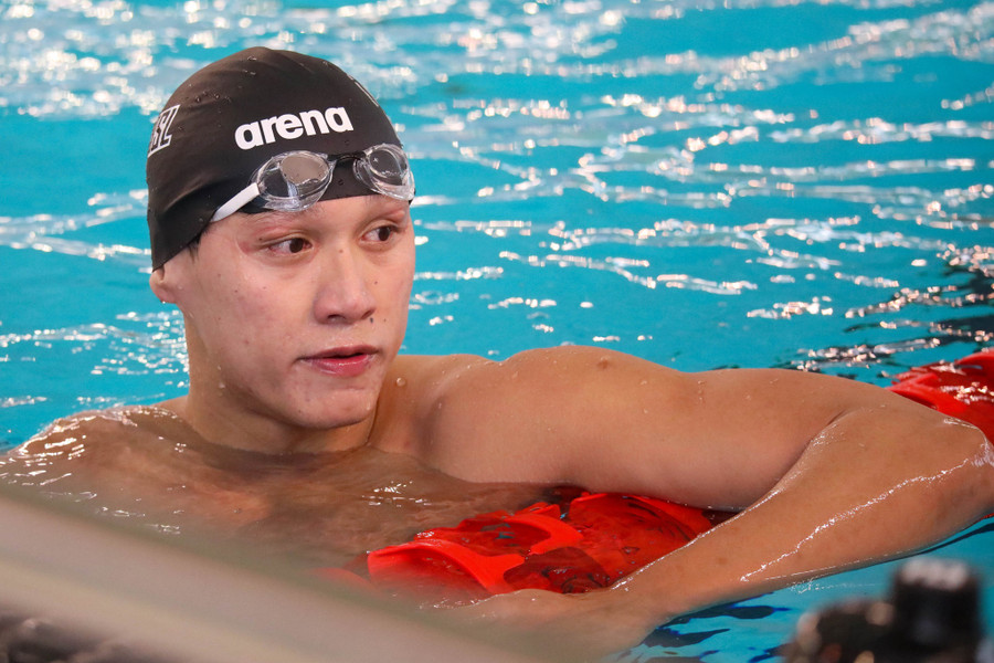 Hoàng Quý Phước hứa hẹn bùng nổ cùng đội tiếp sức nam 4x200m tự do. Ảnh: Đậu Tiến Đạt
