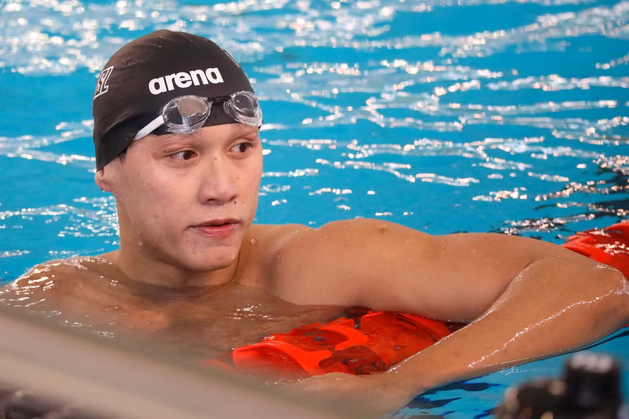 Hoàng Quý Phước hứa hẹn bùng nổ cùng đội tiếp sức nam 4x200m tự do. Ảnh: Đậu Tiến Đạt