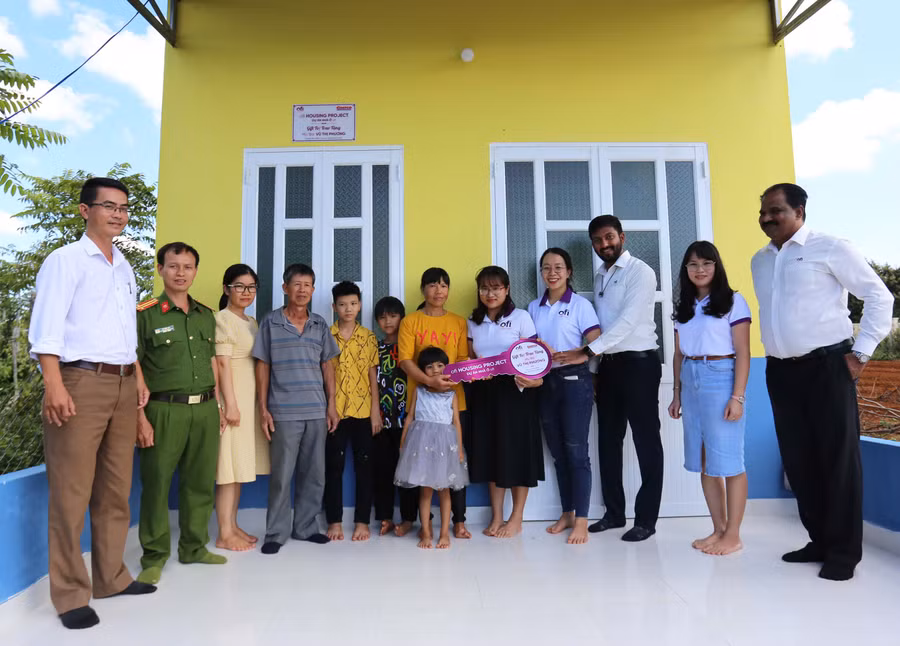 Gia đình chị Phương đã có căn nhà mới kiên cố. Ảnh: Văn Ngọc