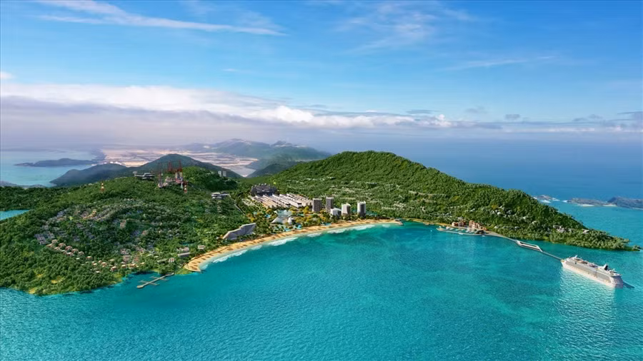 Bất động sản du lịch đang nhận được sự quan tâm lớn sau khi Việt Nam mở cửa cho du khách quốc tế. Trong ảnh là Dự án MerryLand ở Bán đảo Hải Giang (Quy Nhơn). Ảnh: Đức Mạnh