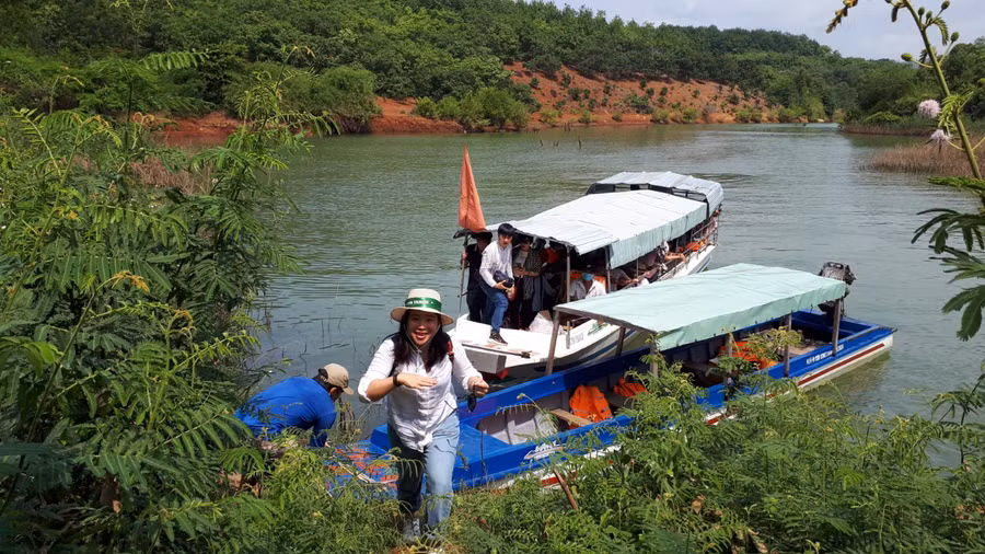 Hành trình tiếp theo, khách sẽ đến điểm thác Mơ thuộc xã Ia Khai, huyện Ia Grai.