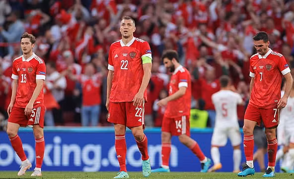  Tuyển Nga đã bị loại khỏi vòng play-off tranh vé dự World Cup 2022