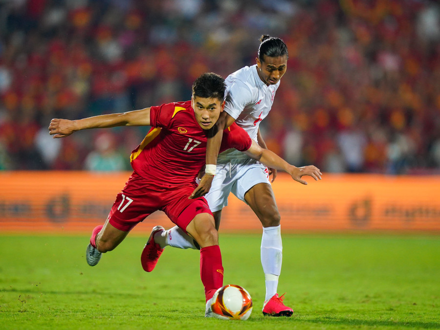 U.23 Myanmar đã chơi rất quả cảm trước U.23 Việt Nam. Ảnh: Độc Lập