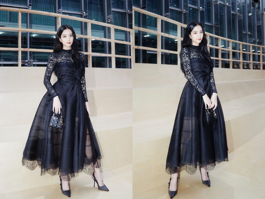 Bên cạnh đó, dáng vẻ của Jisoo tại show diễn thời trang của Dior tại Hàn Quốc cũng tạo cơn sốt lớn trên mạng xã hội. Diện bộ váy ren màu đen thuộc bộ sưu tập Thu Đông 2022 - 2023, giọng ca 27 tuổi nổi bật với phong thái sang chảnh và đầy quyền lực. Ảnh: Instagram MV Bên cạnh đó, dáng vẻ của Jisoo tại show diễn thời trang của Dior tại Hàn Quốc cũng tạo cơn sốt lớn trên mạng xã hội. Diện bộ váy ren màu đen thuộc bộ sưu tập Thu Đông 2022 - 2023, giọng ca 27 tuổi nổi bật với phong thái sang chảnh và đầy quyền lực. Ảnh: Instagram MV