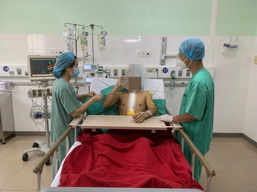 Sau ca ghép tim, sức khoẻ bệnh nhân đã ổn định. Ảnh: BV Sau ca ghép tim, sức khoẻ bệnh nhân đã ổn định. Ảnh: BV