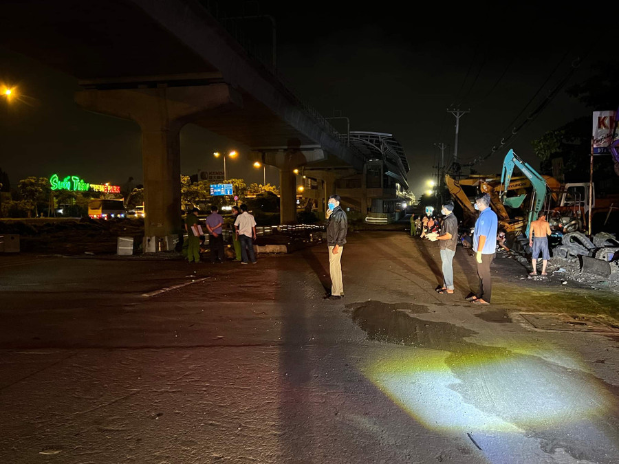 Công an phong tỏa hiện trường. TRẦN DUY KHÁNH