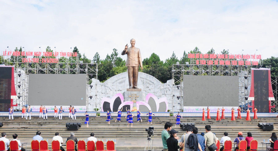 Quang cảnh buổi Lễ tổng duyệt. Ảnh: Trần Dung