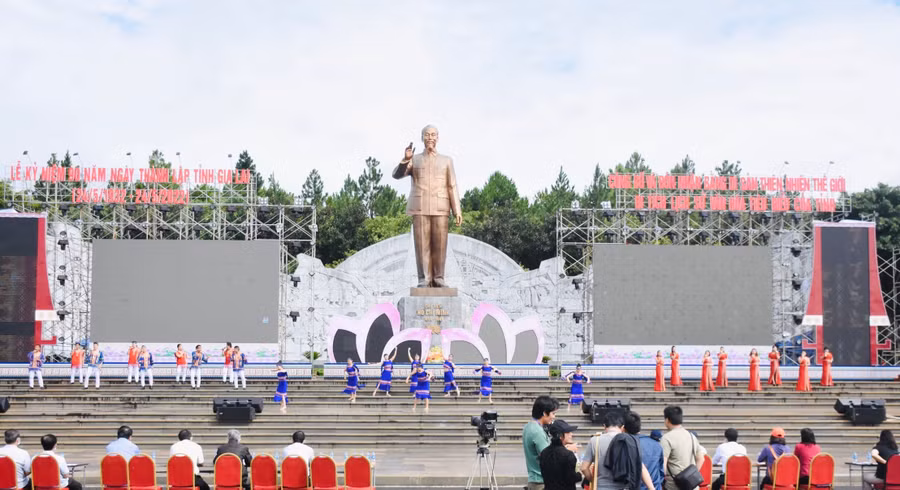 Quang cảnh buổi Lễ tổng duyệt. Ảnh: Trần Dung