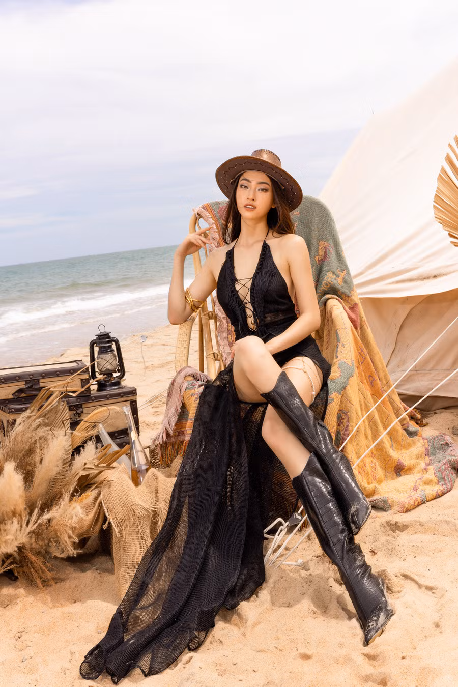 Với lợi thế là đôi chân dài 1,22m và hình thể chuẩn, Miss World Vietnam 2019 dễ dàng 