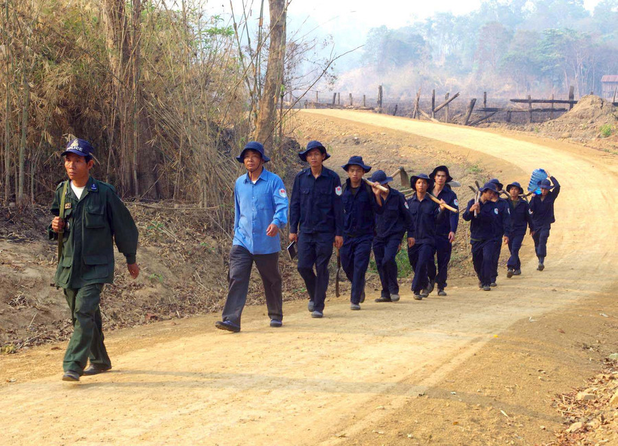 Hành trình tìm đồng đội trên đất bạn Campuchia của Đội K52. Ảnh: Vĩnh Hoàng