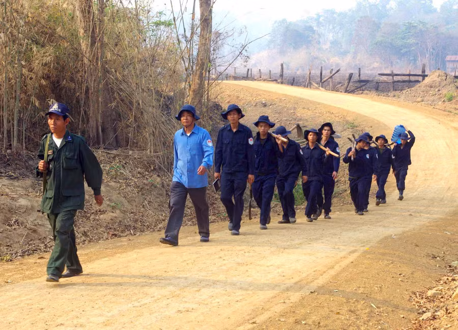 Hành trình tìm đồng đội trên đất bạn Campuchia của Đội K52. Ảnh: Vĩnh Hoàng