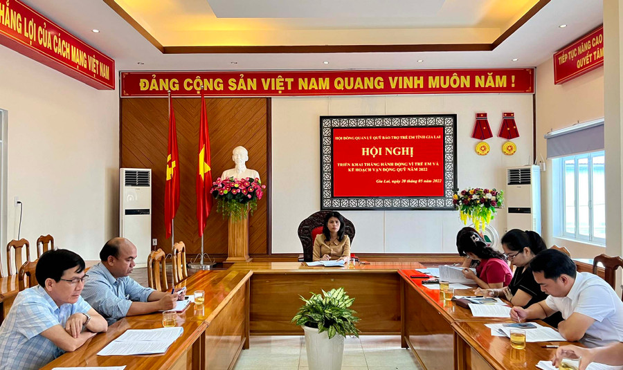 D:\Downloads\Quang cảnh hội nghị triển khai Tháng hành động vì trẻ em và kế hoạch vận động Quỹ năm 2022 do Hội đồng Quản lý Quỹ Bảo trợ trẻ em tỉnh tổ chức. Ảnh P.L.jpg