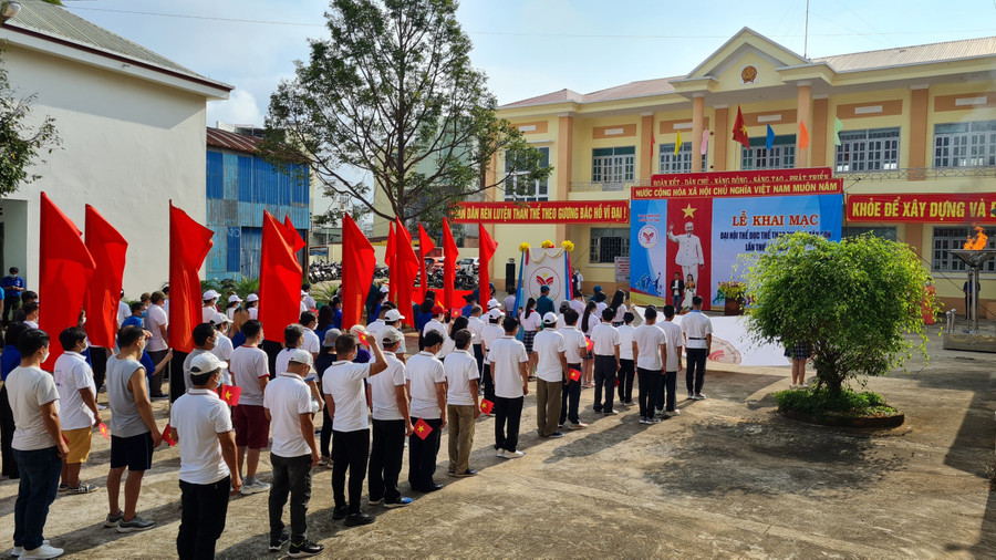 Từ Đại hội TDTT cấp phường, Tây Sơn đã lựa chọn những vận động viên có thành tích cao để tham gia tranh tại tại Đại hội TDTT thành phố. Ảnh: Quang Tấn Từ Đại hội TDTT cấp phường, Tây Sơn đã lựa chọn những vận động viên có thành tích cao để tham gia tranh tại tại Đại hội TDTT thành phố. Ảnh: Quang Tấn