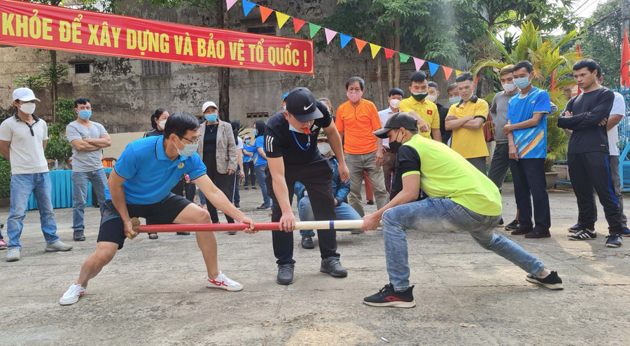 Phường Diên Hồng lựa chọn những vận động viên tốt nhất để tham gia tranh tài tại Đại hội TDTT TP. Pleiku lần thứ IX. Ảnh: Quang Tấn