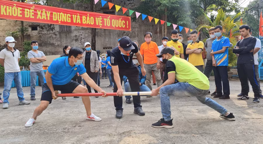 Phường Diên Hồng lựa chọn những vận động viên tốt nhất để tham gia tranh tài tại Đại hội TDTT TP. Pleiku lần thứ IX. Ảnh: Quang Tấn