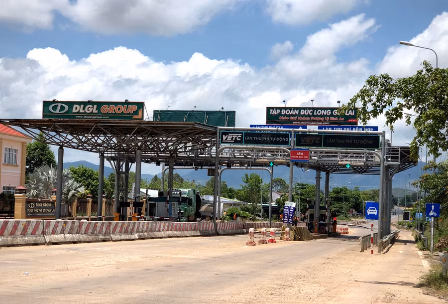 1 Trạm Thu phí BOT của Công ty cổ phần Tập đoàn Đức Long Gia Lai tại khu vực Cầu 110 (xã Ia Le, huyện Chư Pưh). Ảnh Lê Hòa