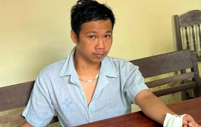 Trần Tích Tùng là đối tượng có nhiều tiền án, tiền sự. Ảnh: Công an Tam Kỳ